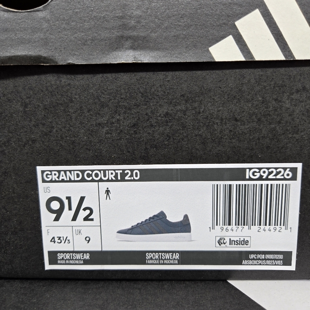 New Adidas Grand Court 2.0 Men's Shoes IG9226 Size 9.5 - Picture 8 of 8
